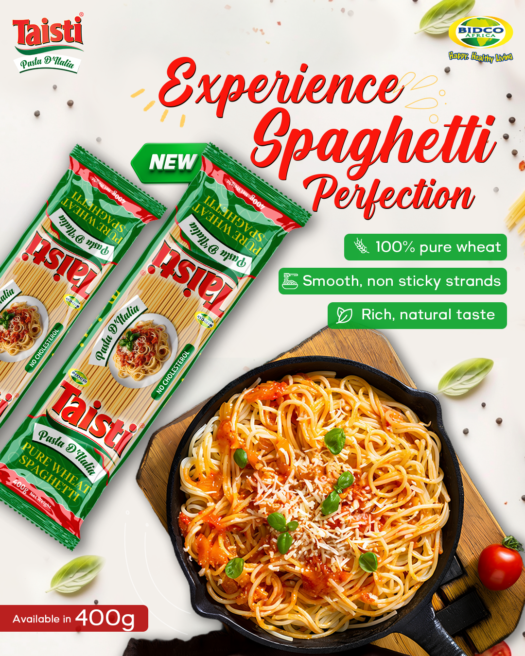 Taisti Pure Wheat Spaghetti
