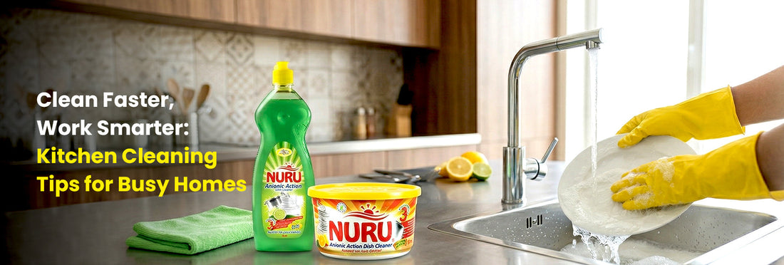 Clean Faster, Work Smarter: Kitchen Cleaning Tips for Busy Homes