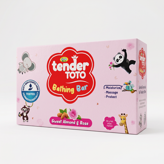 Tender Toto Baby Bathing Bar - Sweet Almond & Rose